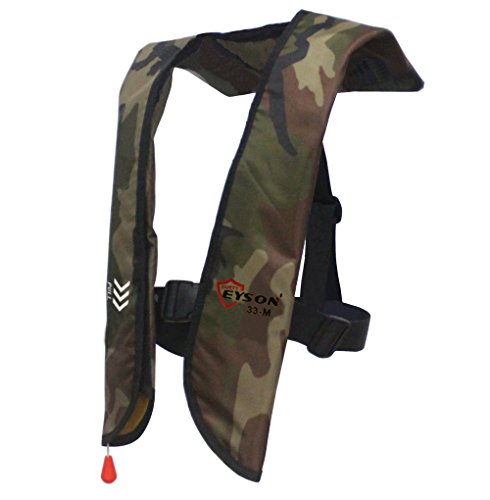 Eyson® Green Camouflage Inflatable Life Jacket