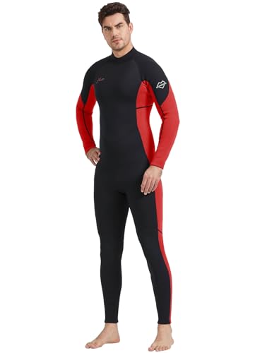 Hevto Men's 3/2mm Neoprene Fullsuit for Water Sports