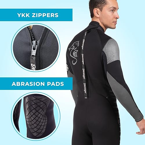 Seavenger Alpha Fullsuit Wetsuit (Dark Floral, 13)
