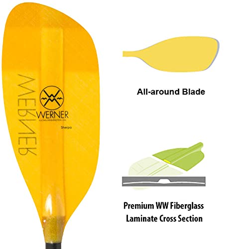 Werner Sherpa Straight Shaft Kayak Paddle - 197cm