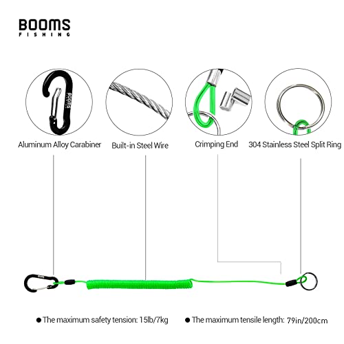 Coiled Lanyards 3 Packs, 79" Green for Kayaking