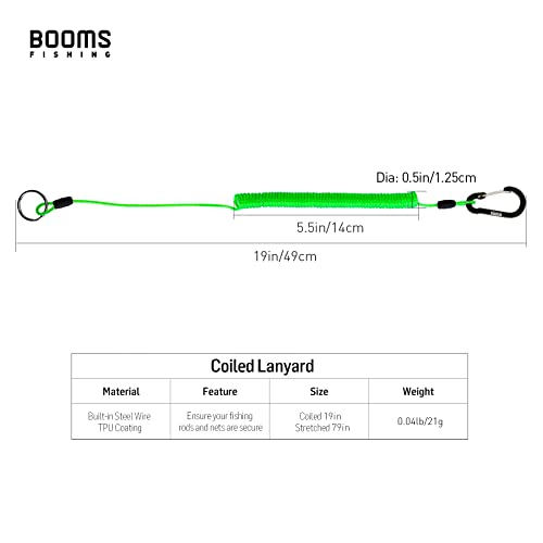 Coiled Lanyards 3 Packs, 79" Green for Kayaking