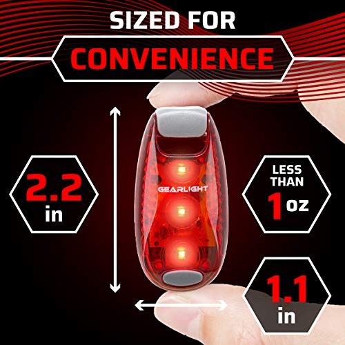 GearLight S1 LED Safety Lights [4 Pack] - Multi-Use