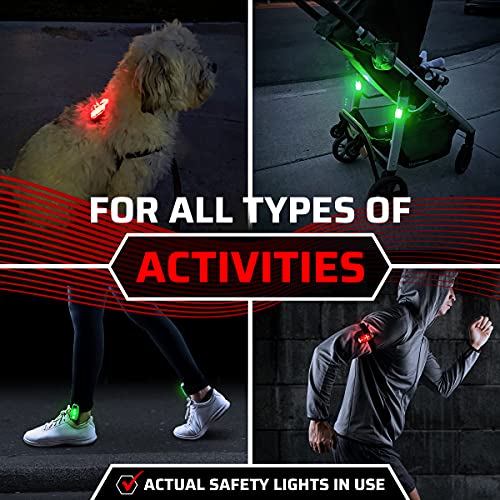 GearLight S1 LED Safety Lights [4 Pack] - Multi-Use