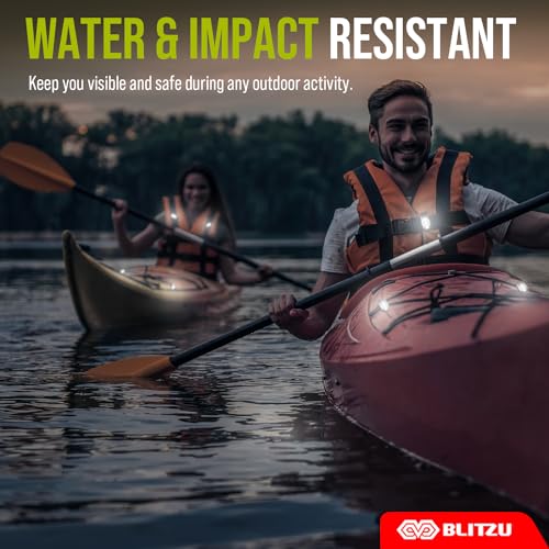 BLITZU LED Safety Lights for Kayak, Canoe & More