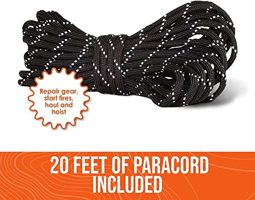 2 Person Emergency Shelter with Survival Whistle & Paracord
