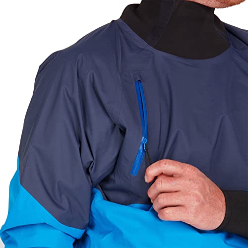 NRS Men's Stratos Paddling Jacket - Blue (L)