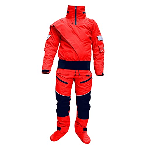 Red X-Large 2023 Men's Kayak Canyoneering Dry Suit