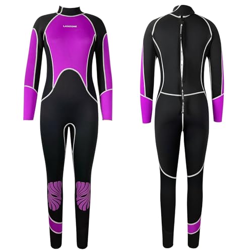Women's 3mm Neoprene Full Body Wetsuit for Kayaking