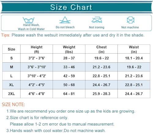 Kids Long Sleeve Wetsuit - Sun Protection Swimwear