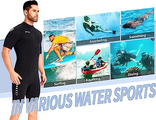 ZCCO 3mm Neoprene Shorty Wetsuit - Unisex