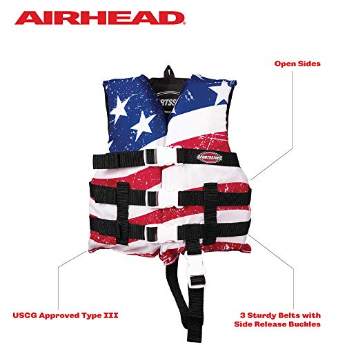 Stars and Stripes Life Jacket: Coast Guard Approved