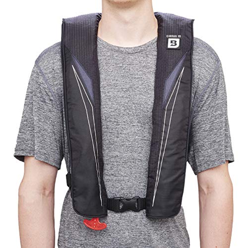 BLUESTORM Gear Cirrus26 Inflatable PFD Life Jackets | Adult Hi-Vis Green