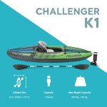 Intex Challenger K1 Inflatable Sporty Kayak Package