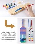 Pllieay 15" Unfinished Wooden Paddle for DIY Decor