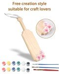 Pllieay 15" Unfinished Wooden Paddle for DIY Decor