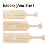 BATTIFE 15" Unfinished Wooden Greek Paddle