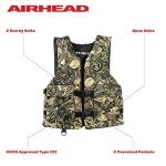 Airhead Camo Adult Sportsman Life Jacket with Pockets