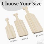 18-Inch Unfinished Pine Greek Sorority Paddle