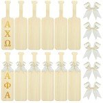 Wooden Greek Paddle for DIY Crafts and Decor