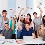 100 Mini Dry Erase Paddles for Voting Games