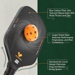 JOJOLEMON Carbon Fiber Pickleball Paddles for Spin