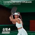 JOJOLEMON Carbon Fiber Pickleball Paddles for Spin