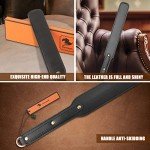 Ueemph 14" Faux Leather Paddle - Stainless Steel Handle