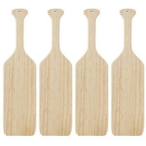 15" Unfinished Wooden Paddles - 4 Pack