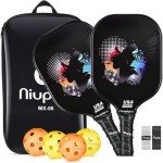 Graphite Pickleball Paddle Set with Balls & Bag