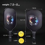 Graphite Pickleball Paddle Set with Balls & Bag