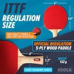 JOOLA Premium Table Tennis Set with Paddles & Balls