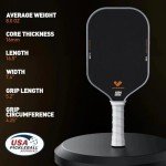 JOJOLEMON Carbon Fiber Pickleball Paddle for Control