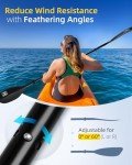 Oceanbroad 86in Floatable Kayak Paddle - Black