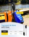 Oceanbroad 86in Floatable Kayak Paddle - Black