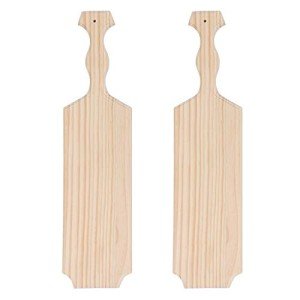BATTIFE 18-Inch Unfinished Wooden Paddles - 2 Pack