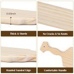 BATTIFE 18-Inch Unfinished Wooden Paddles - 2 Pack