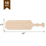 BATTIFE 18-Inch Unfinished Wooden Paddles - 2 Pack