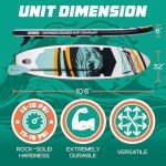 Aqua Inflatable Stand Up Paddle Board - Lightweight & Stable