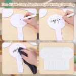 Handheld Dry Erase Paddles - 25 Pack 5.1