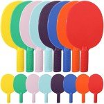 16-Piece Colorful Table Tennis Paddle Set