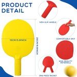 16-Piece Colorful Table Tennis Paddle Set
