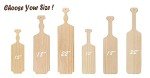 Battife Wooden Paddle, 45.7 cm, Pine Wood
