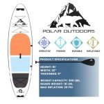 Polar Outdoors Inflatable Stand Up Paddle Board Set