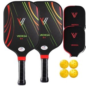 Lightweight Pickleball Paddle Set - 2 Paddles