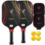 Lightweight Pickleball Paddle Set - 2 Paddles