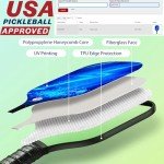 Fiberglass Pickleball Paddle Set with Outdoor Balls