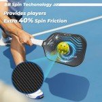 BlueBean Carbon Fiber Pickleball Paddle for Intermediate Players