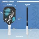 BlueBean Carbon Fiber Pickleball Paddle for Intermediate Players