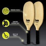 Franklin Sports Wooden Pickleball Paddle Set